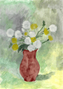 Одуванчики- по мотивам Исаака Левитана