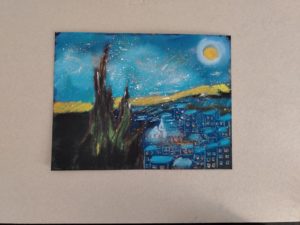 “Звездная ночь” по мотивам картины Винсента Ван Гога