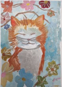 “Воспоминание кошки о лете” (по мотивам работ британского художника Луиса Уэйна)