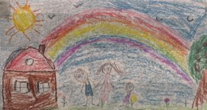 Пейзаж с радугой