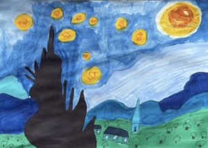 «Звездная ночь», интерпретация картины Винсента Ван Гога