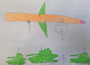 «Десантники-парашютисты» (по мотивам одноимённой картины Мальцева П. Т.)