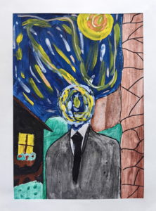 По мотивам картин Винсента Ван Гога “Звездная ночь” и Эдварда Мунка “Крик”